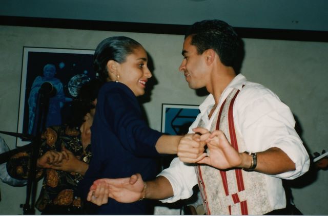 Alex da Silva dancing with Vivian Soto at Sol y Luna - Nov 1993