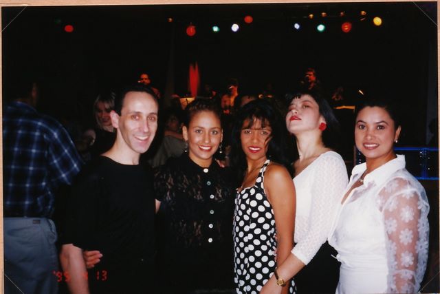 Jake, Vivian, Maria, Grace, Minda at Kimball's Carnival for Jake's birthday 1995