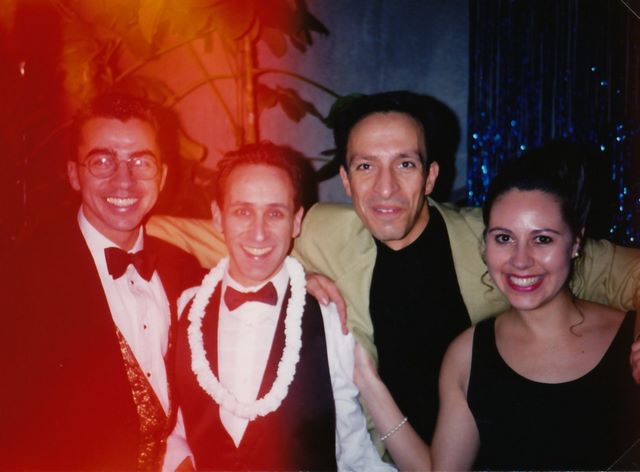 New Year's Eve Jan 1 1994 - Alex da Silva, Jake, unknown, Yolanda
