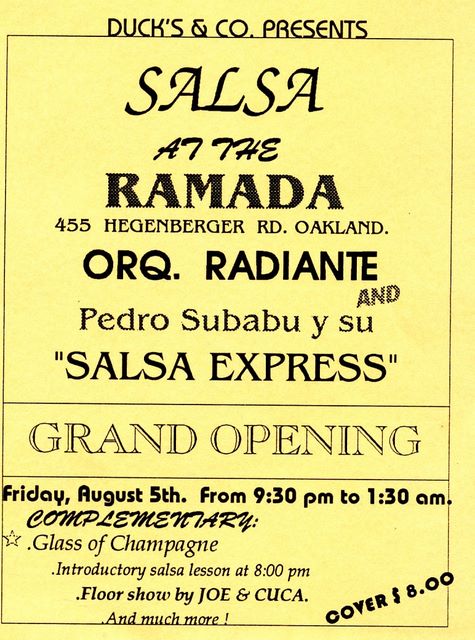 Salsa at Ramada Inn, Oakland, CA 1994