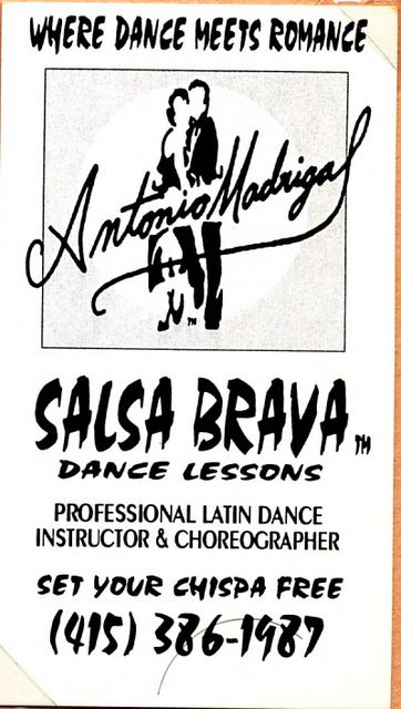 Antonio Madrigal - Salsa teacher - around 199