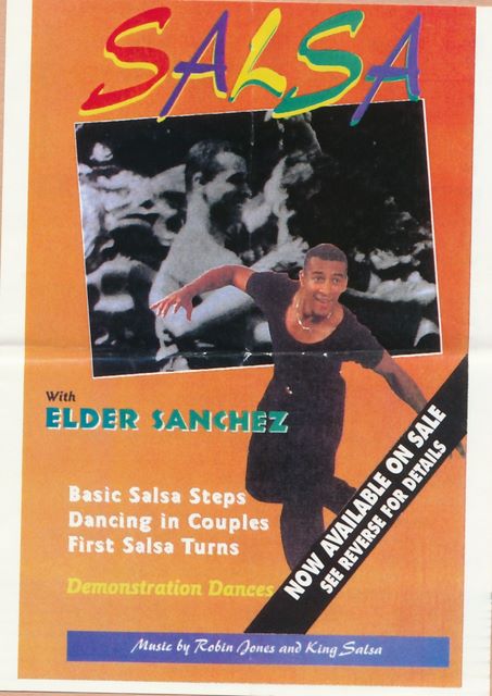 Flyer for Elder Sanchez picked up at club in London around 1996