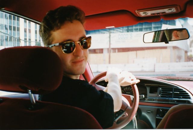 Roberto with “the hair” in his BMW - June 1995