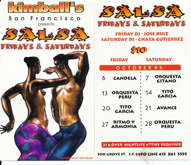 Kimball's S.F. Calendar - Oct 1995