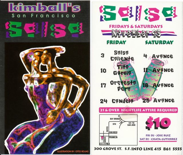 Kimball's S.F. calendar - Nov 1995