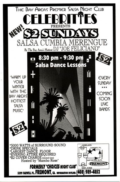 Celebrities in Fremont, CA opens for Salsa 1996