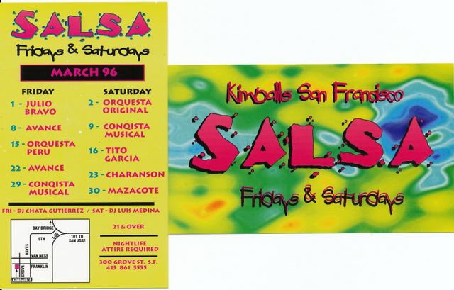 Kimball's S.F. calendar - March 1996
