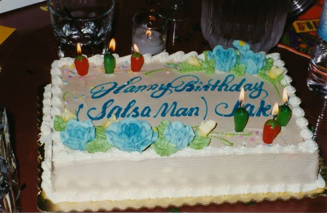 Jake's Birthday cake - April 1996 at Kimball's Carnival