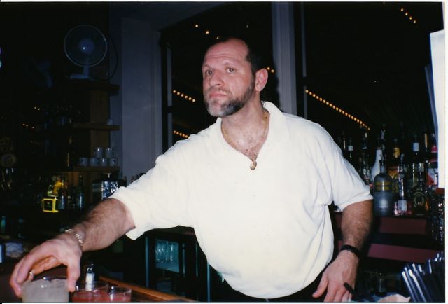 Ricky - barkeep at Kimball's Carnival Emeryville - circa 1996 (he also worked at El Valenciano in SF)