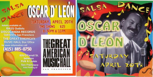 Oscar d'Leon Concert flyer
