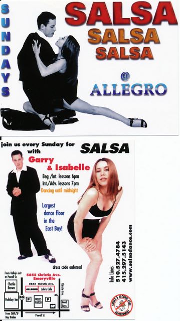 Salsa at Allegro grows in popularity - G & I's hip flyer 1997