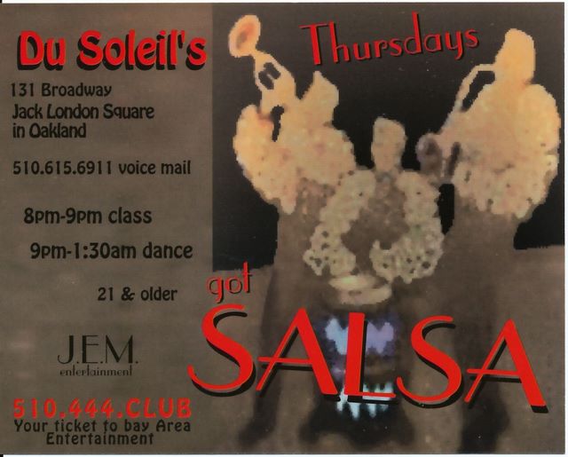 Salsa Thursdays in Oakland 1997 - lasted about 4.5 minutes...