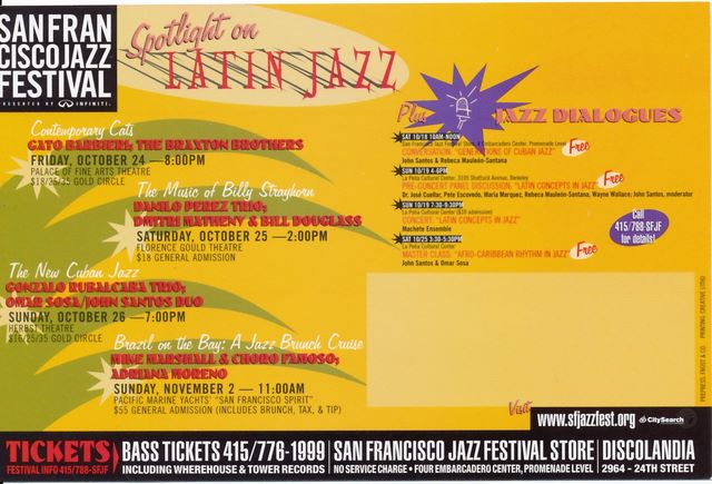 SF Jazz Fest Latin Events 1997