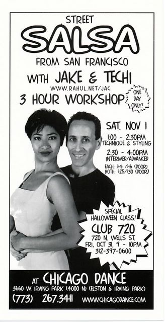 Printed flyer for Chicago Workshops in Fall 1997
