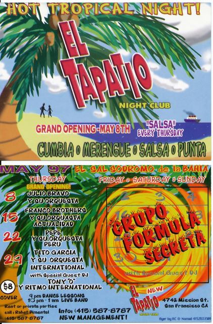 El Tapatio flyer - S.F.  May 1997