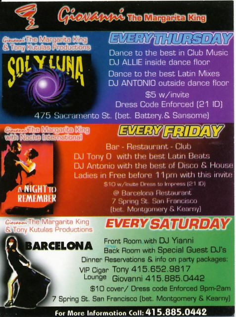 Giovanni flyer (back) 1997