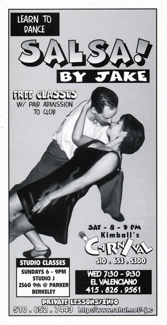 Revised yet again to remove Rueda Friday and advertise Rueda Wednesdays  1997