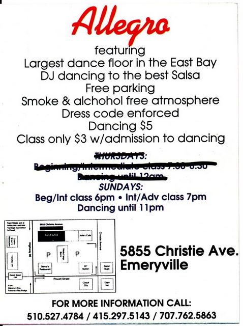 Allegro Flyer (back)
