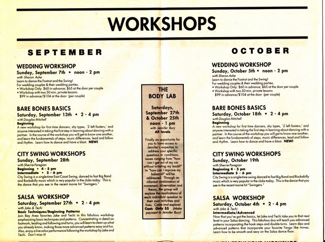 Salsa Workshop by Jake  - Fall 1997